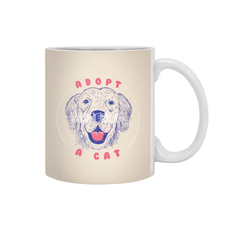 Adopt a Cat Beyaz Kupa