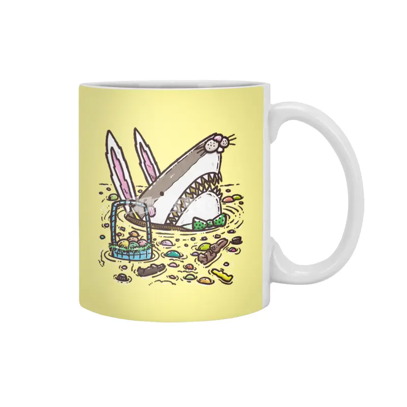 The Easter Bunny Shark II Beyaz Kupa