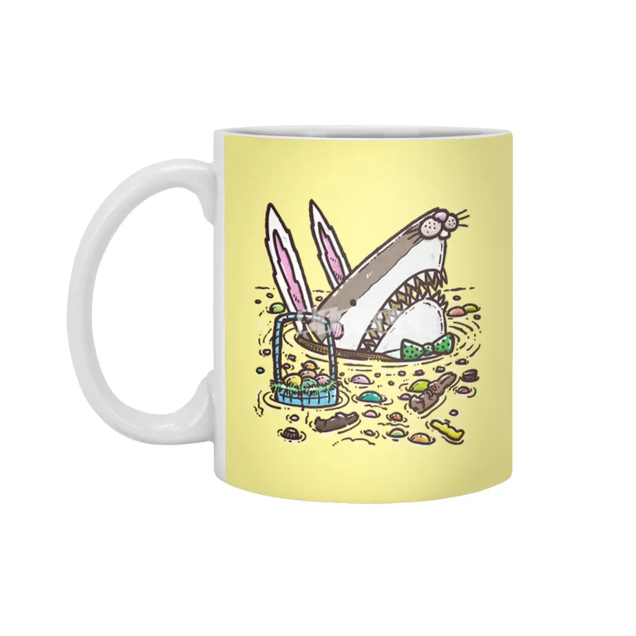 The Easter Bunny Shark II Beyaz Kupa