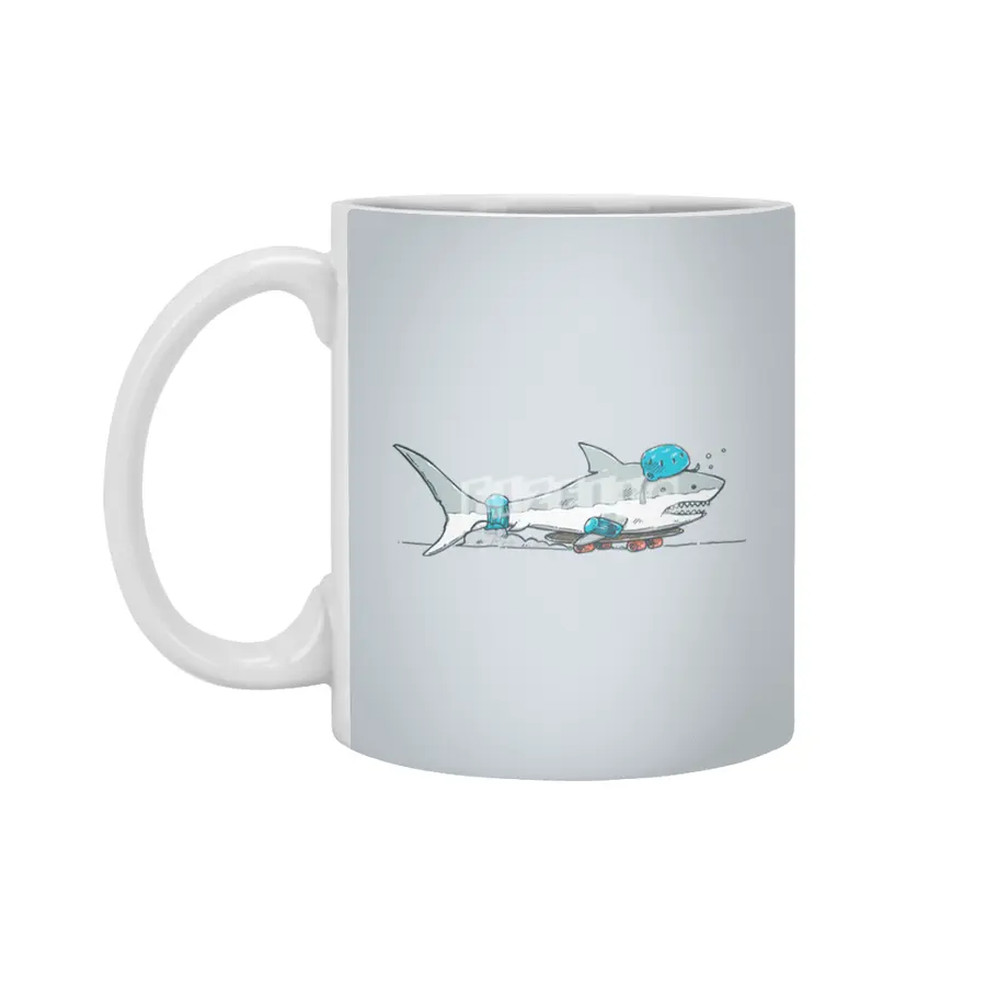 The Shark Skater Beyaz Kupa