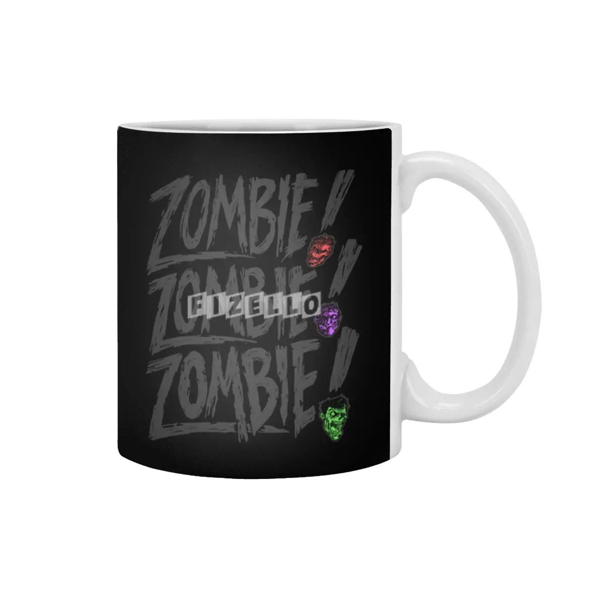 Zombie Zombie Zombie Beyaz Kupa