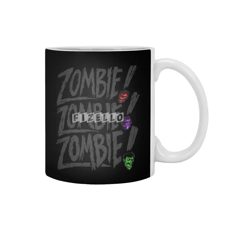 Zombie Zombie Zombie Beyaz Kupa