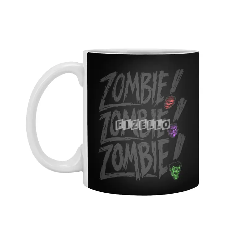 Zombie Zombie Zombie Beyaz Kupa