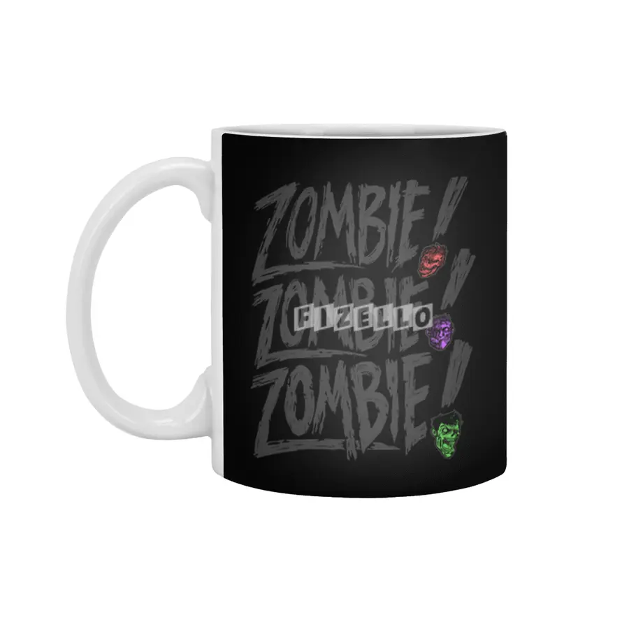 Zombie Zombie Zombie Beyaz Kupa