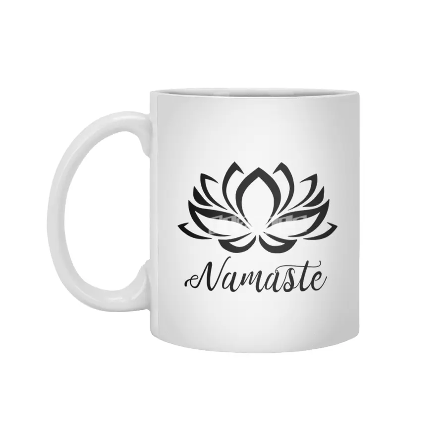 Namaste Yoga Calm Good Vibes Beyaz Kupa
