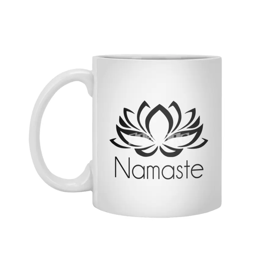 Namaste Yoga Calm Good Vibes Beyaz Kupa