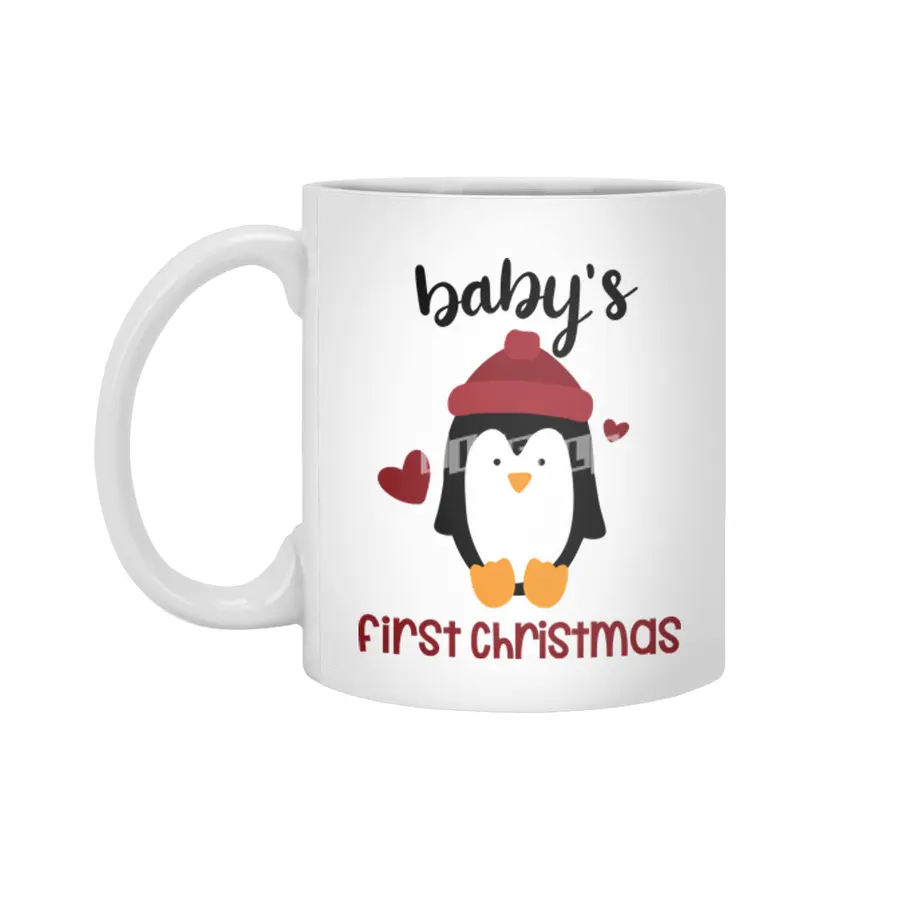 Babies First Christmas Merry Christmas Penguin Beyaz Kupa