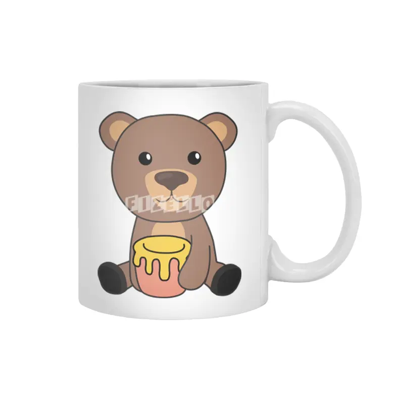 Bear Honey Honey Bear Little Bear Brown Bear Bears Beyaz Kupa