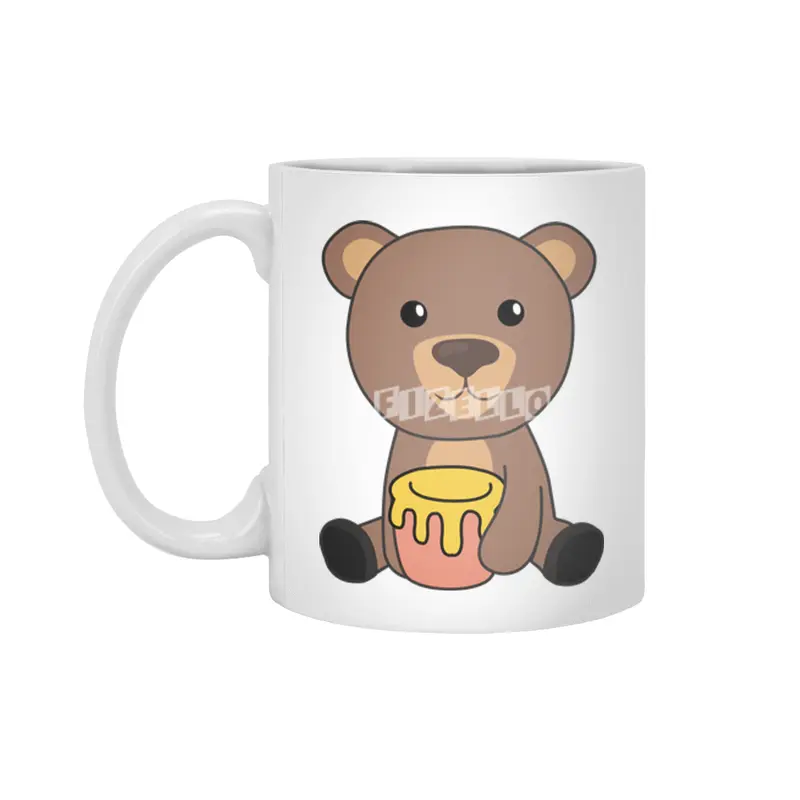 Bear Honey Honey Bear Little Bear Brown Bear Bears Beyaz Kupa