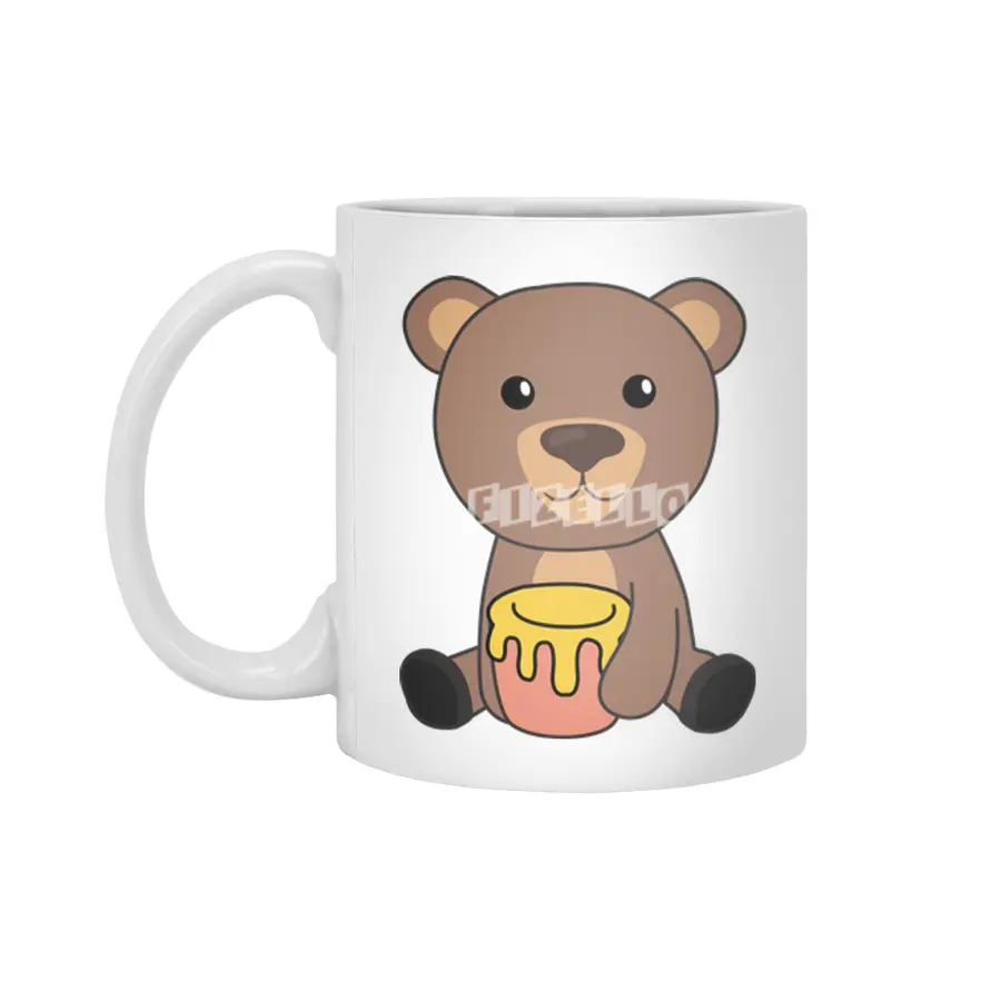 Bear Honey Honey Bear Little Bear Brown Bear Bears Beyaz Kupa