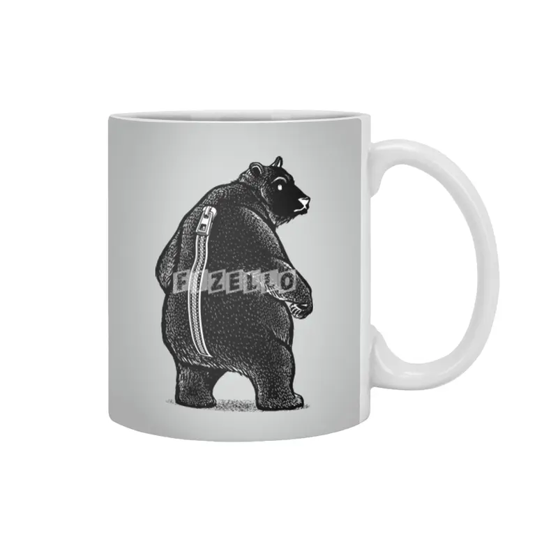 Zipper Bear Disguise Beyaz Kupa