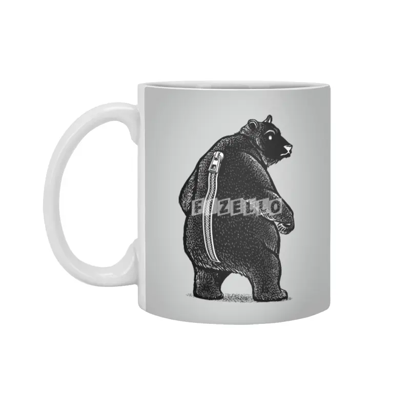 Zipper Bear Disguise Beyaz Kupa