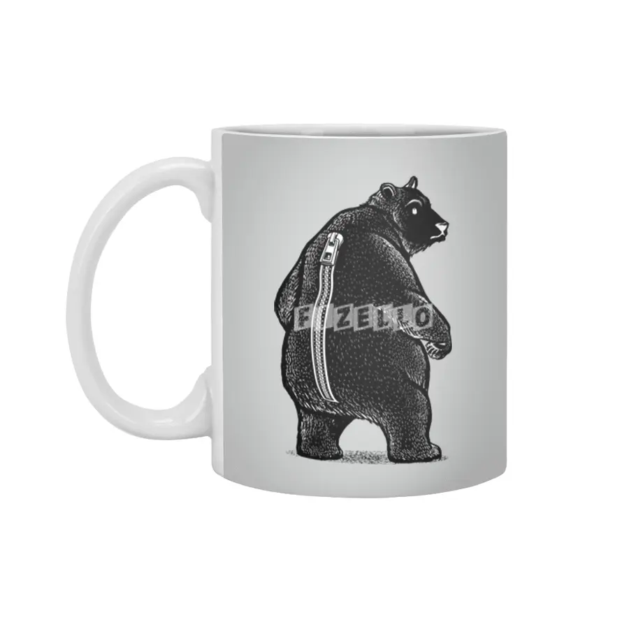 Zipper Bear Disguise Beyaz Kupa