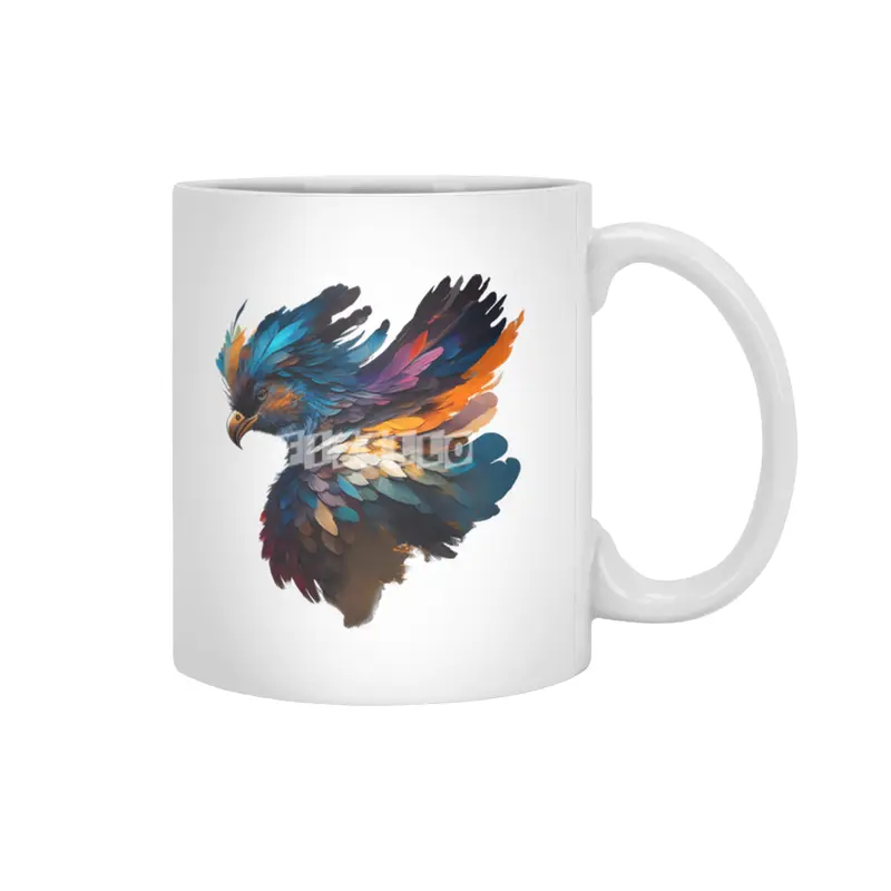 colorful bird Beyaz Kupa