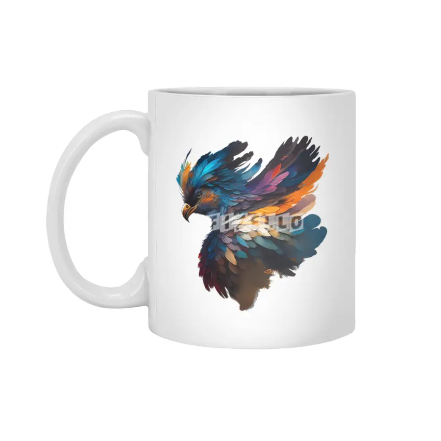 colorful bird Beyaz Kupa