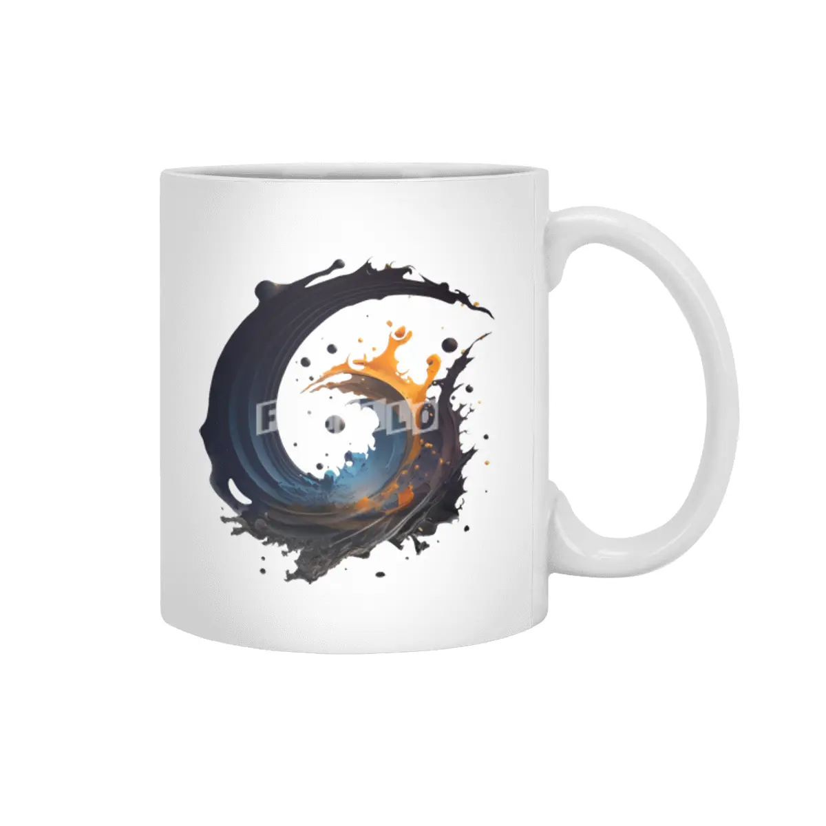 ink splash Beyaz Kupa