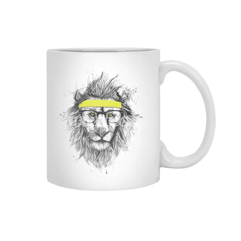 Hipster Lion Beyaz Kupa