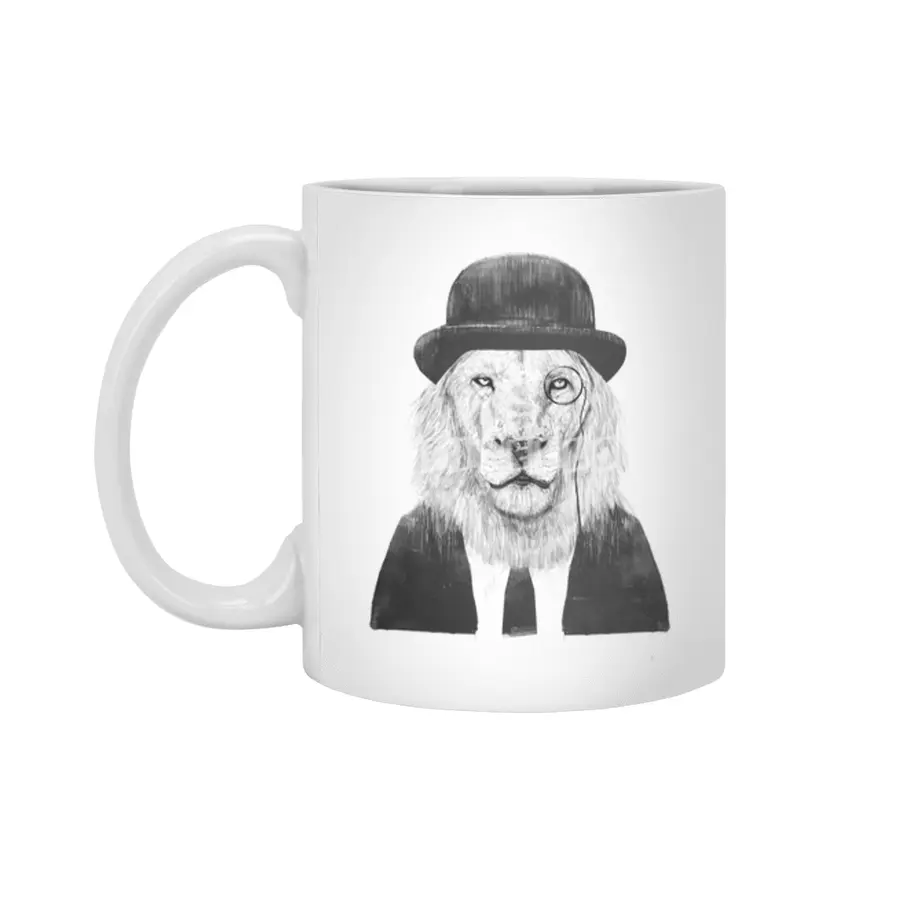 Sir lion Beyaz Kupa