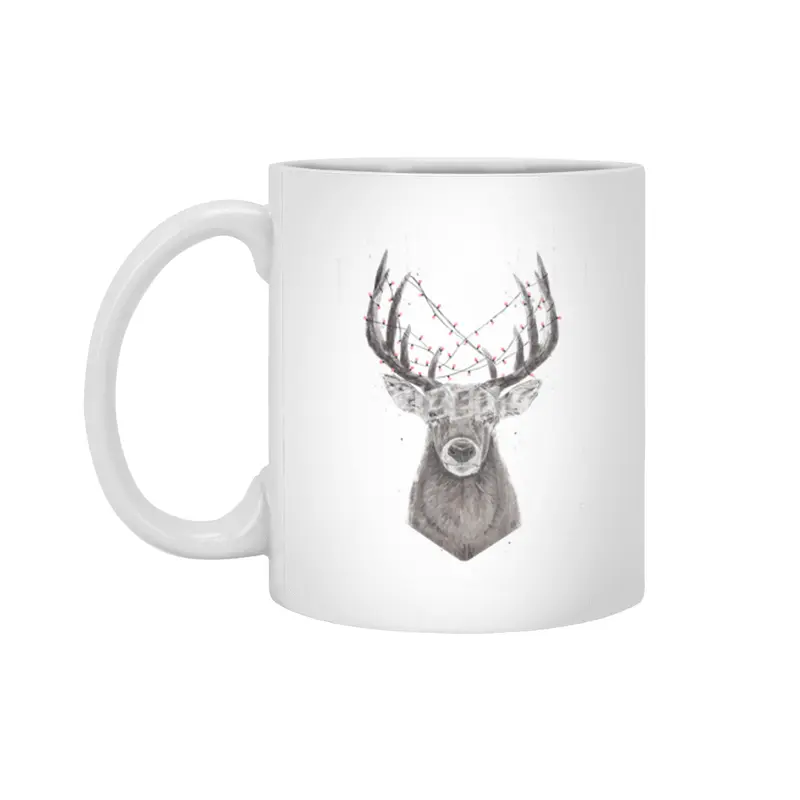 Xmas deer Beyaz Kupa