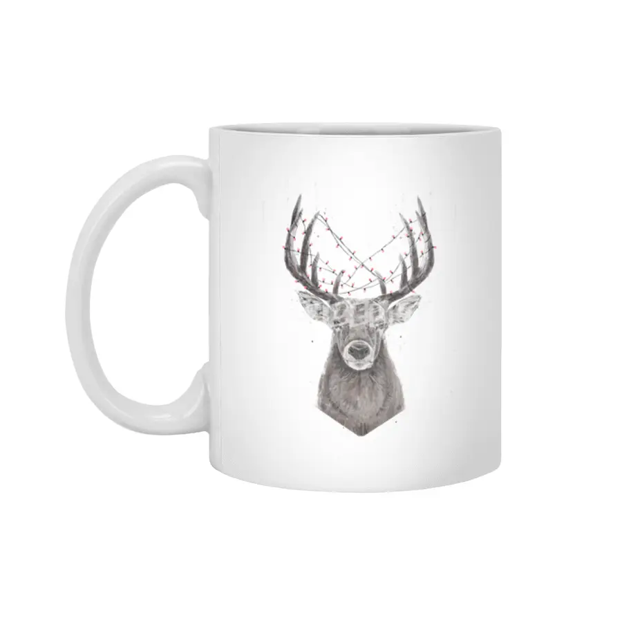 Xmas deer Beyaz Kupa