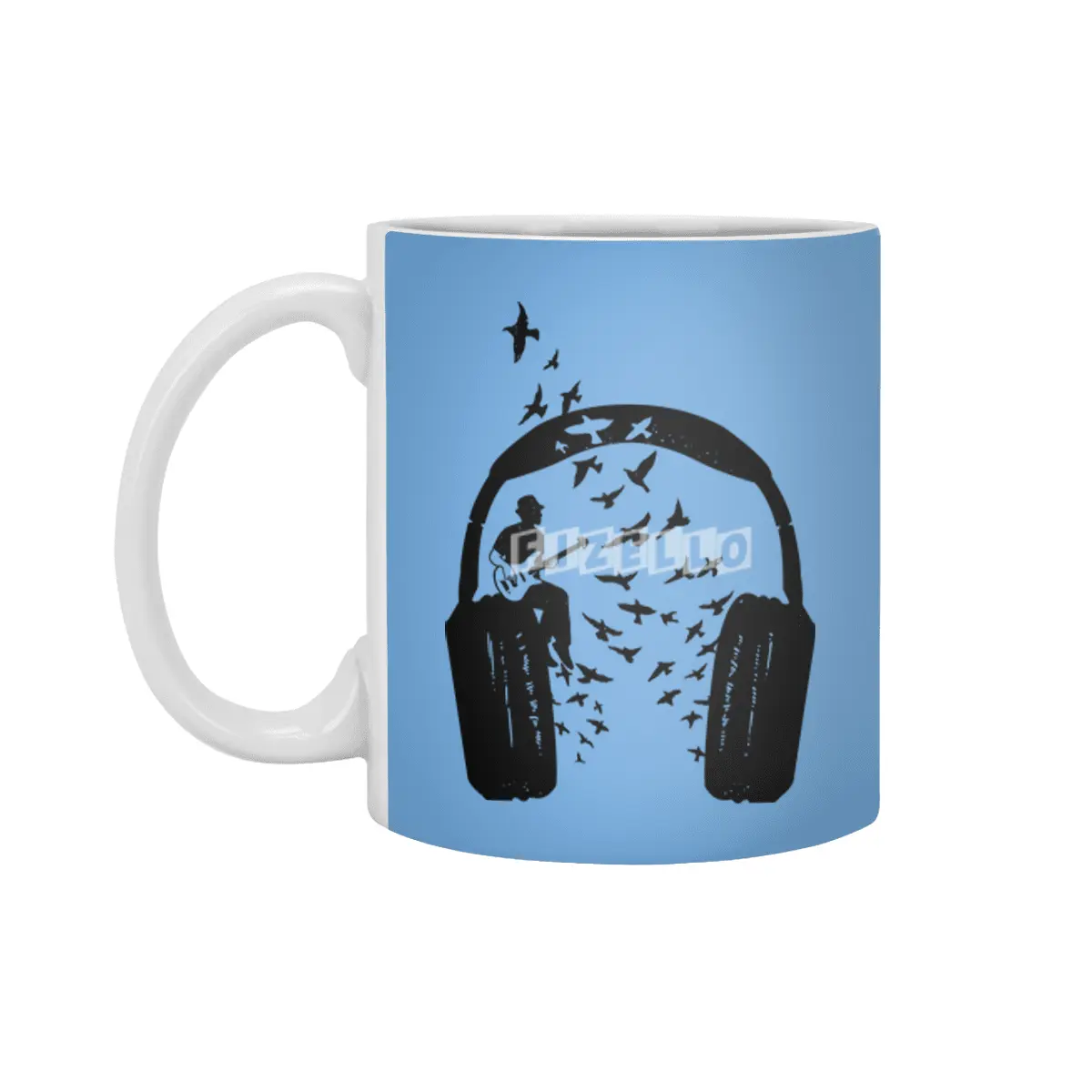 Headphone Bass guitar Beyaz Kupa