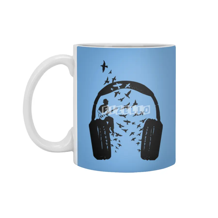 Headphone Bass guitar Beyaz Kupa