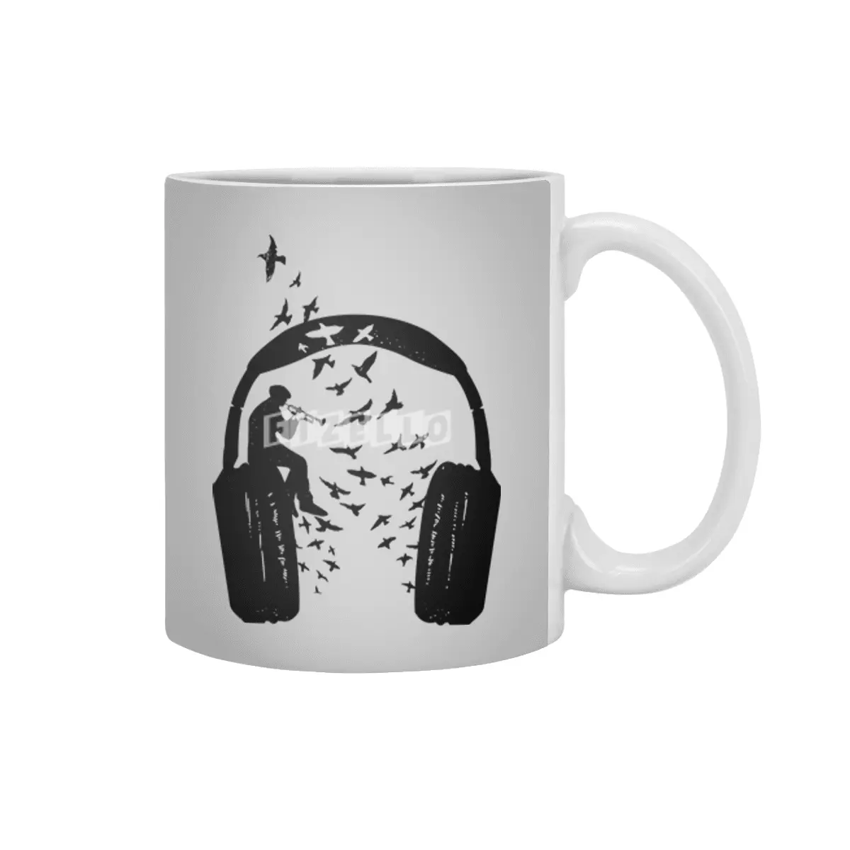 Headphone Bugle Beyaz Kupa