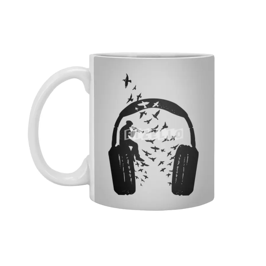Headphone Bugle Beyaz Kupa