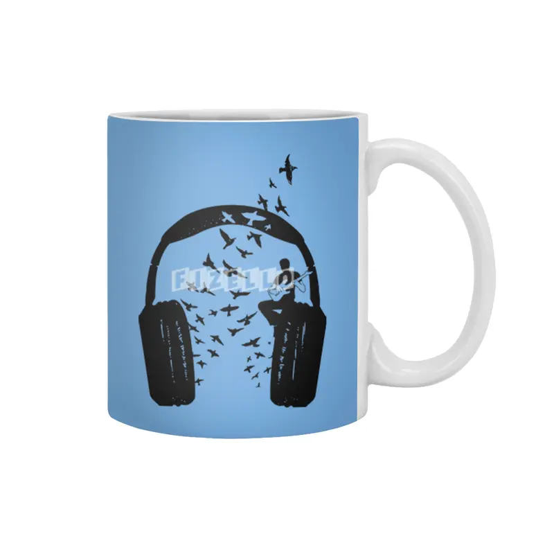 Headphone Electric Guitar Beyaz Kupa