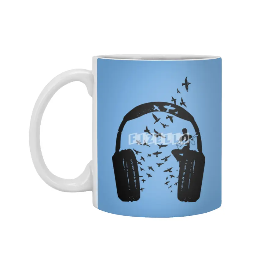 Headphone Electric Guitar Beyaz Kupa