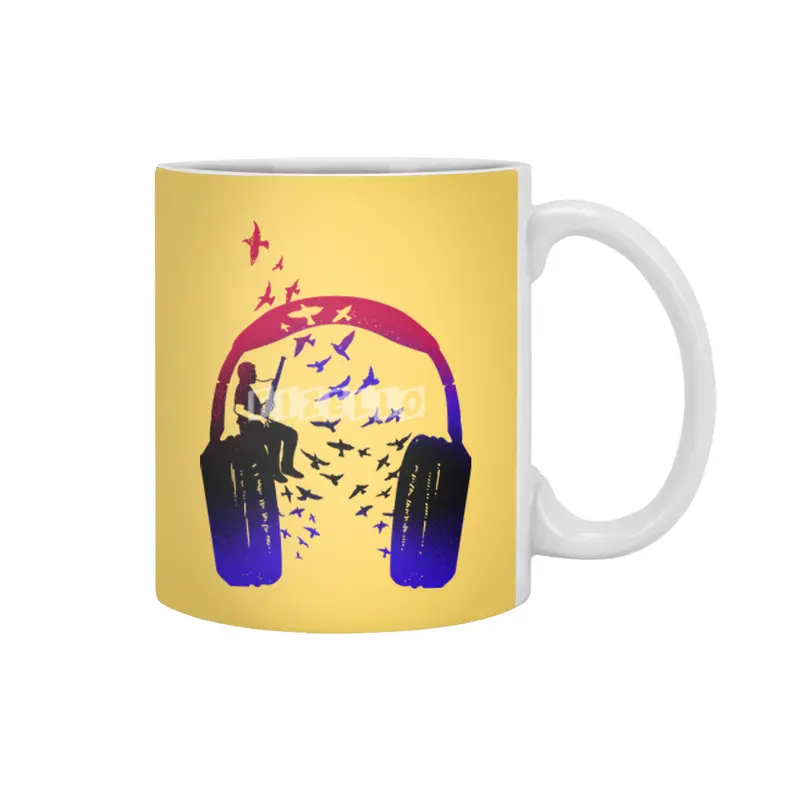 Headphone Music bassoon Beyaz Kupa