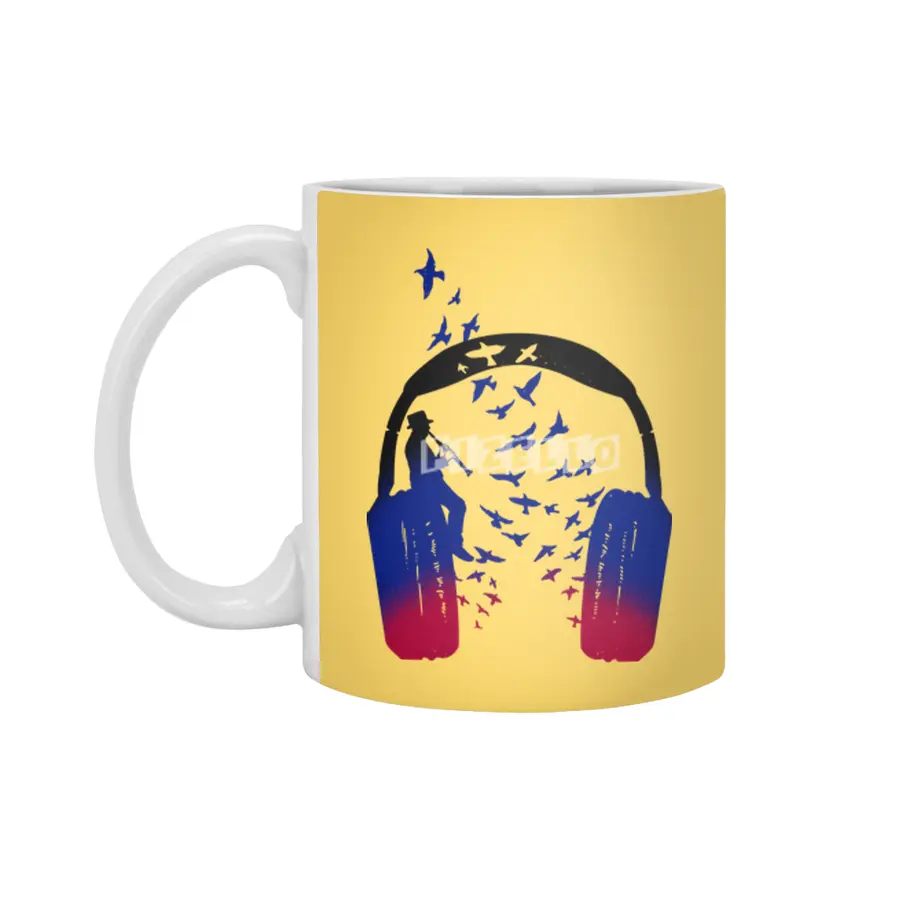 Headphone Music Clarinet Beyaz Kupa