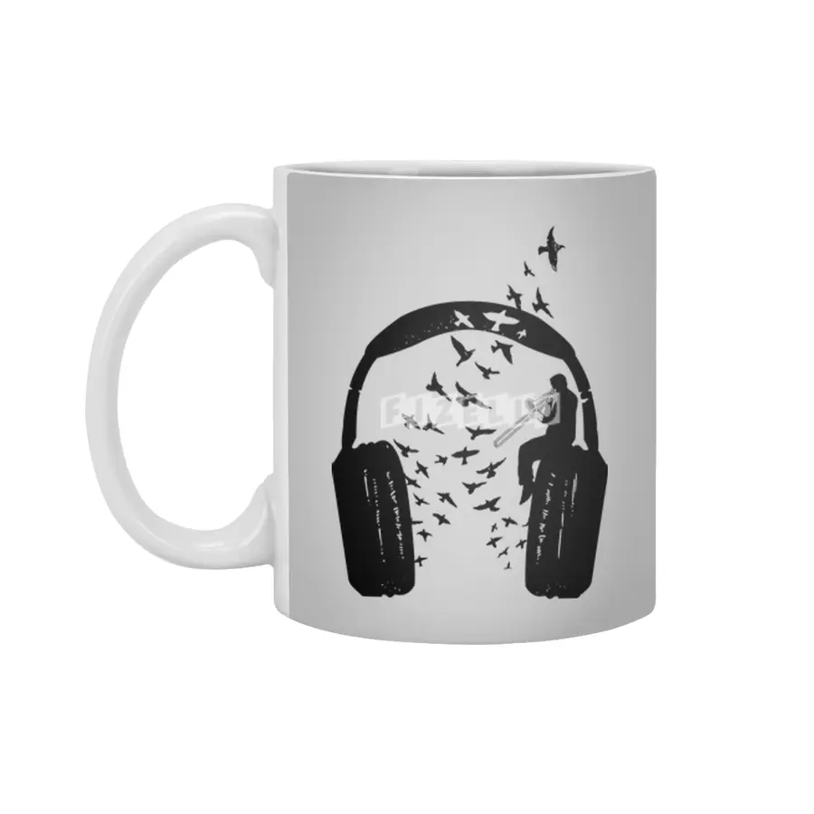 Headphone Trombone Beyaz Kupa
