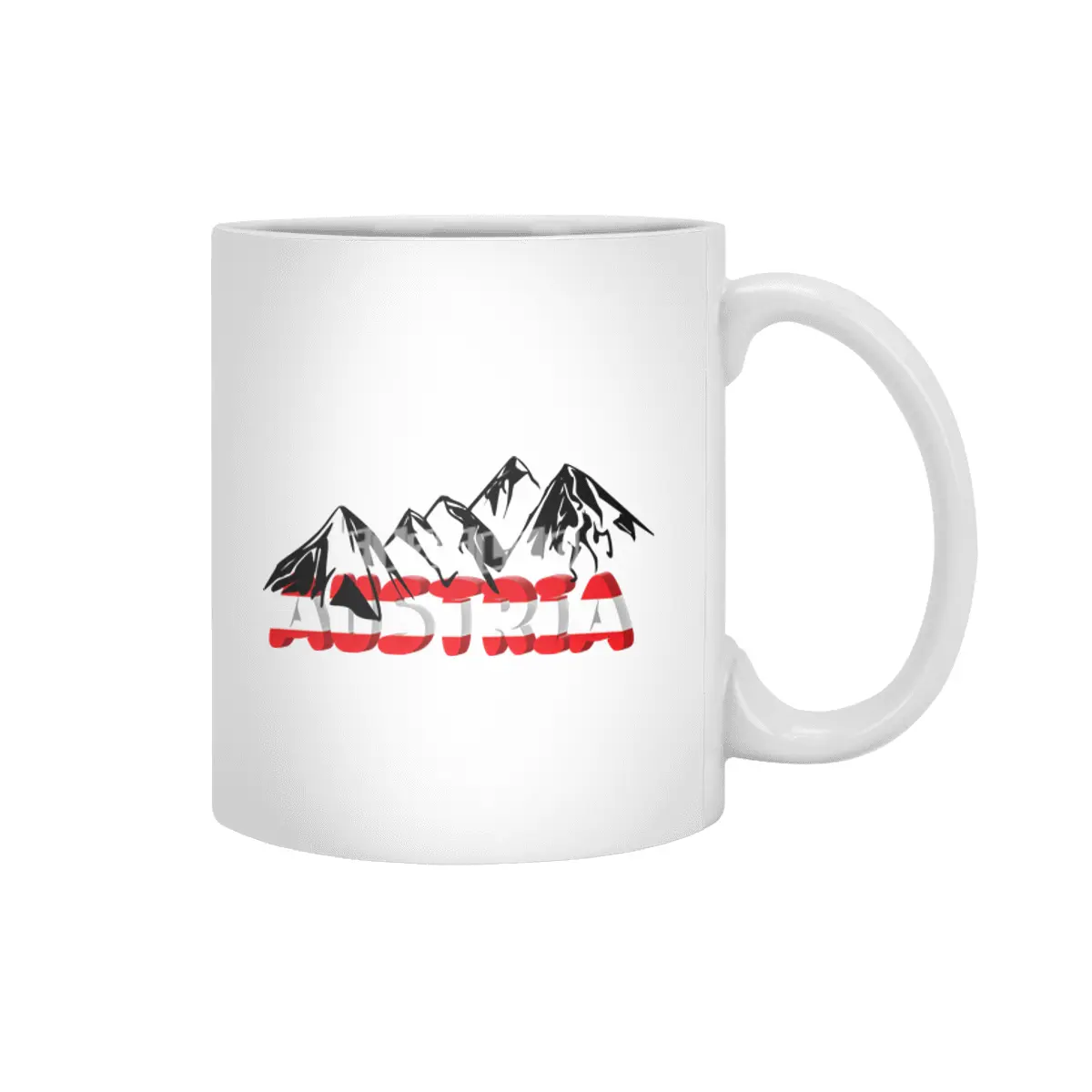 Austria Holiday Climbing Alps Mountains Gift Beyaz Kupa
