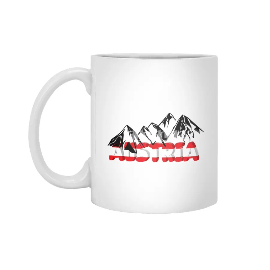 Austria Holiday Climbing Alps Mountains Gift Beyaz Kupa