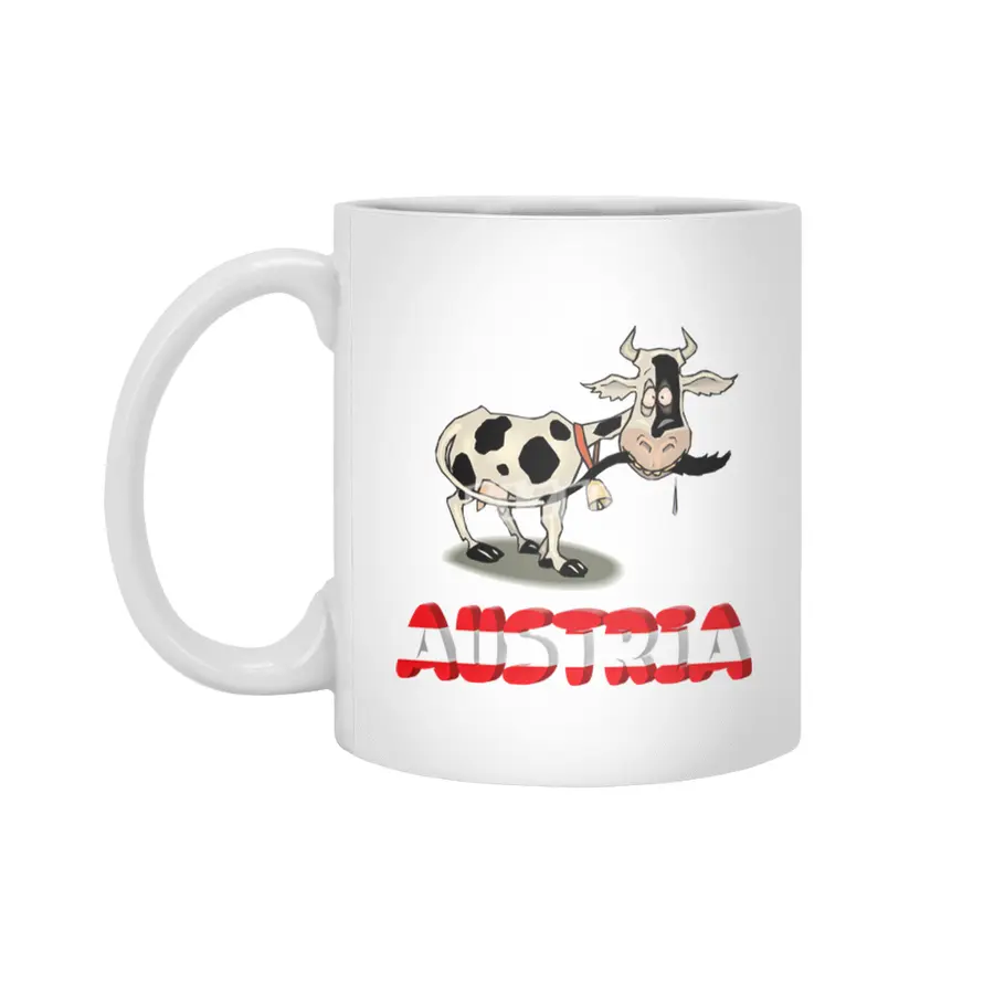 Austria Holiday Eagle Alps Mountains Gift Beyaz Kupa