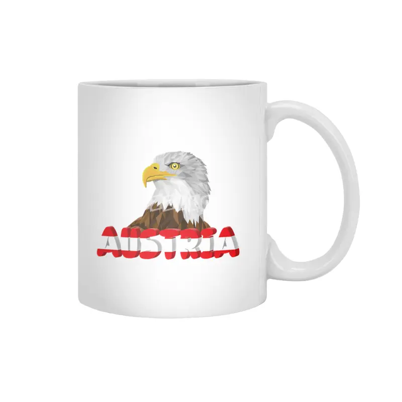 Austria Holiday Eagle Alps Mountains Gift Beyaz Kupa