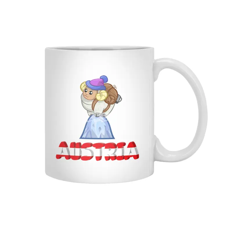 Austria Holiday Eagle Alps Mountains Gift Beyaz Kupa