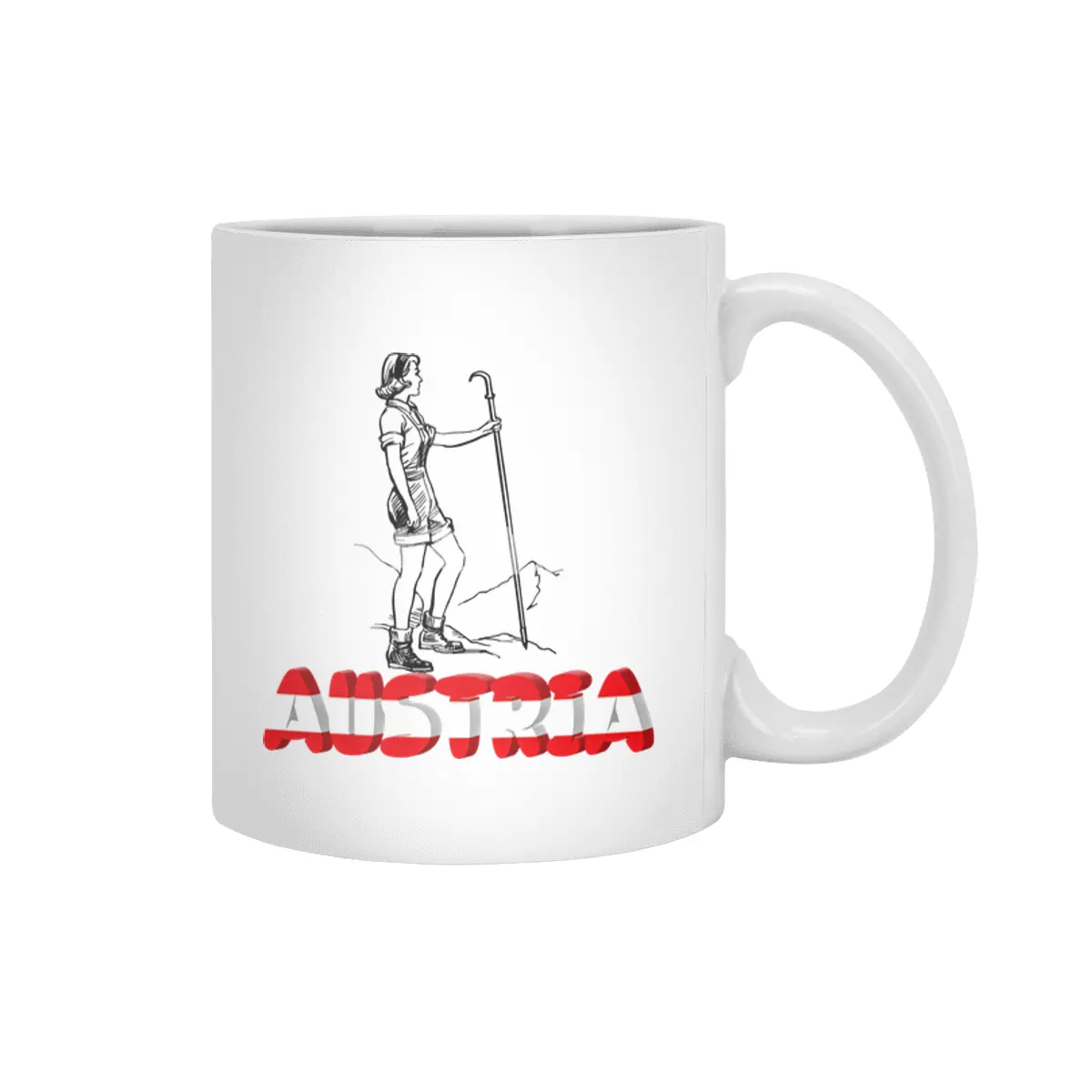 Austria Holiday Eagle Alps Mountains Gift Beyaz Kupa