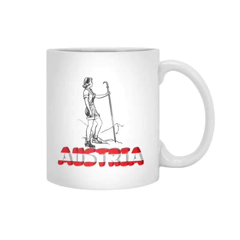 Austria Holiday Eagle Alps Mountains Gift Beyaz Kupa