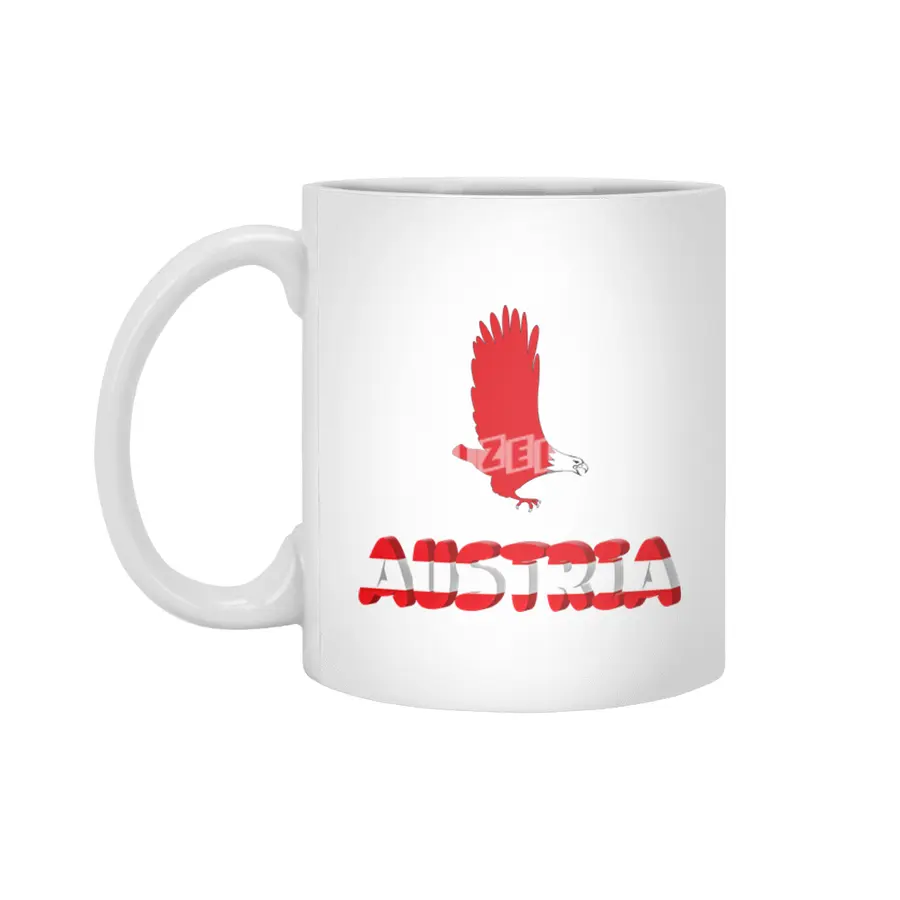 Austria Holiday Eagle Alps Mountains Gift Beyaz Kupa