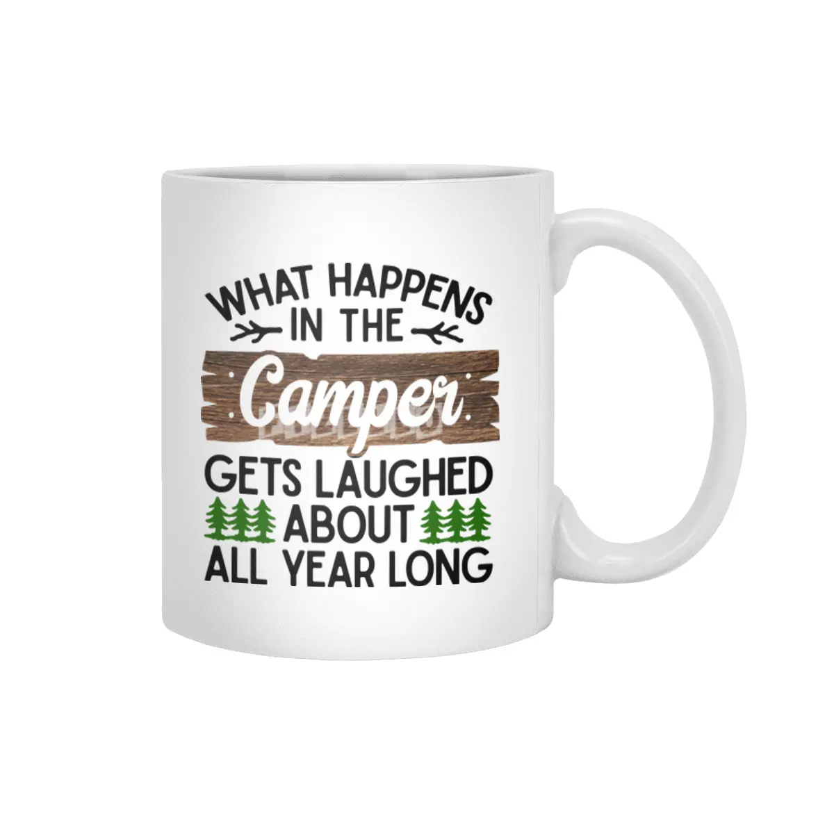 Camping Camper Vacation Motorhome Adventure Gift Beyaz Kupa