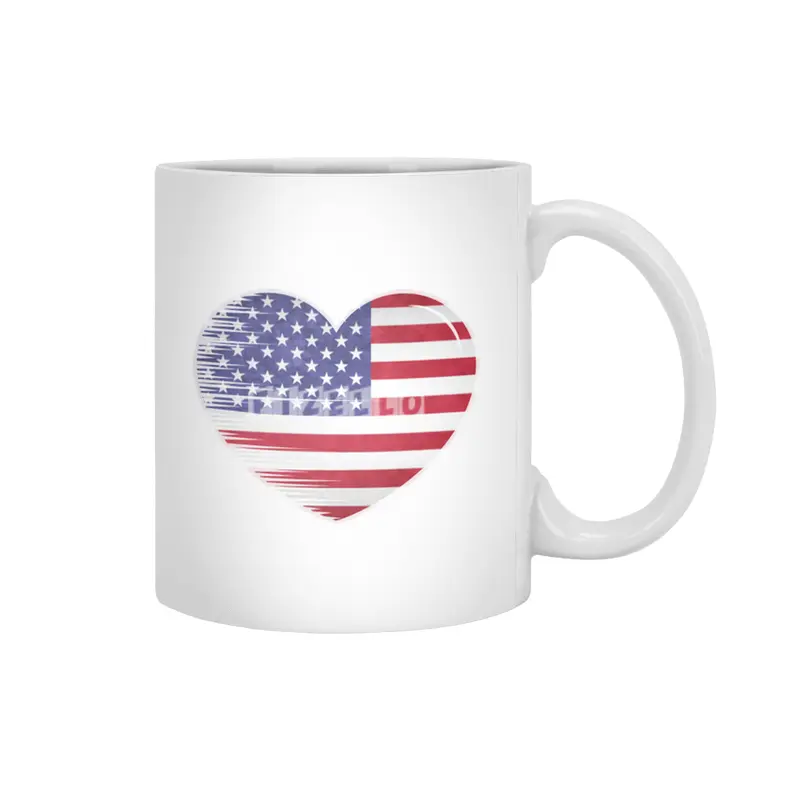 I Love America USA, My Home, My Country Beyaz Kupa