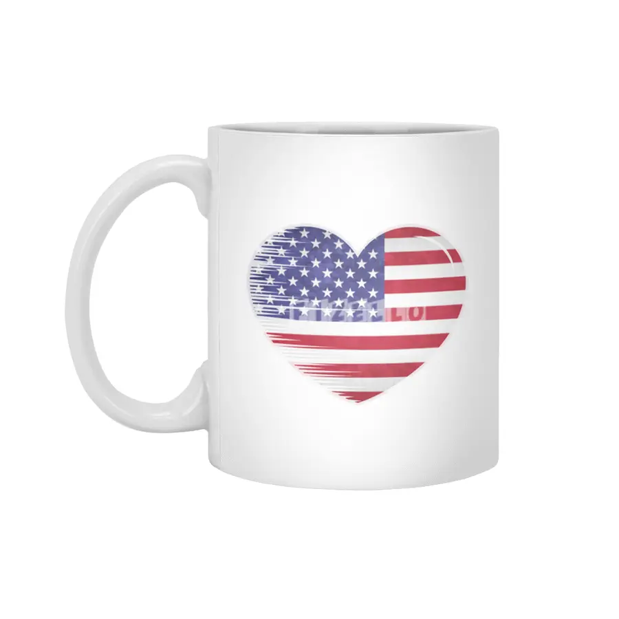 I Love America USA, My Home, My Country Beyaz Kupa