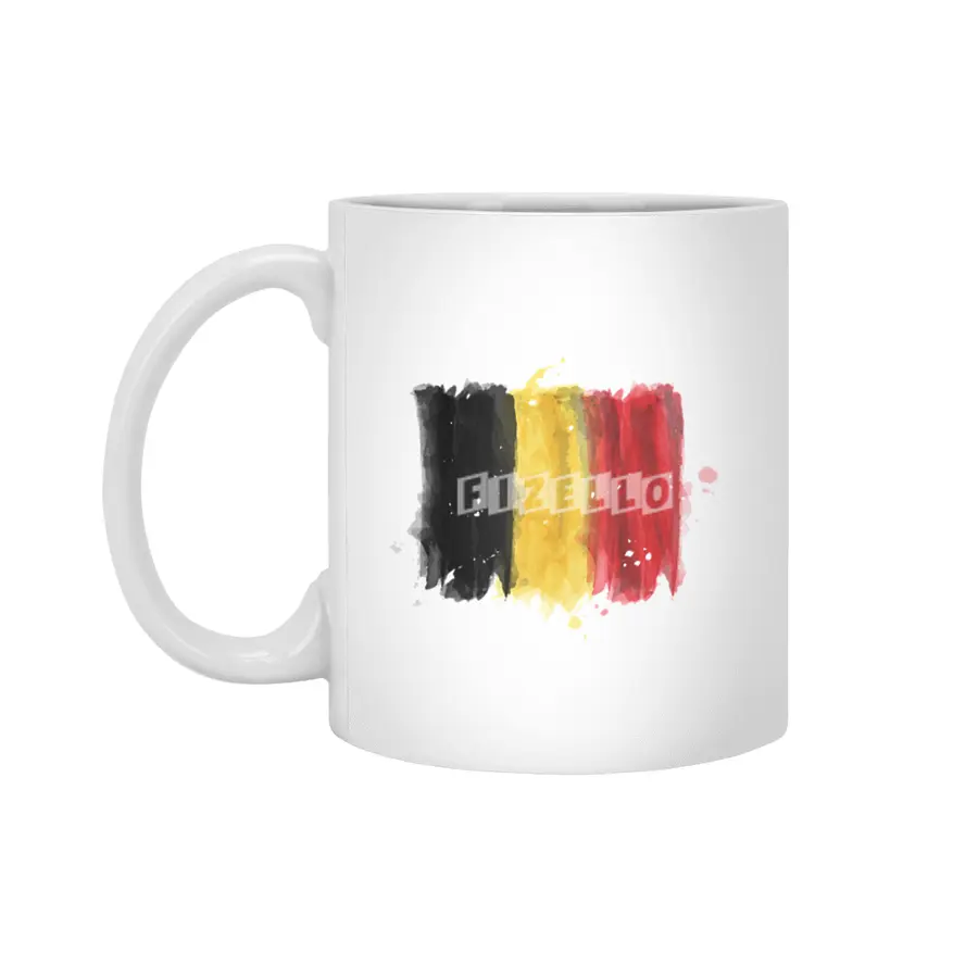 I Love Belgium, My Home, My Country Beyaz Kupa