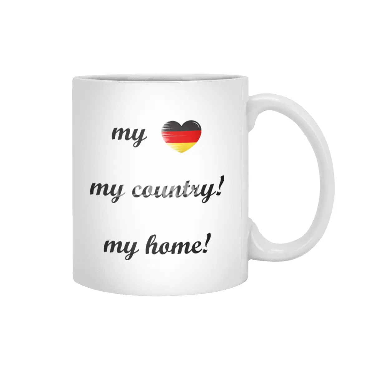 I Love Germany, My Home, My Country Beyaz Kupa