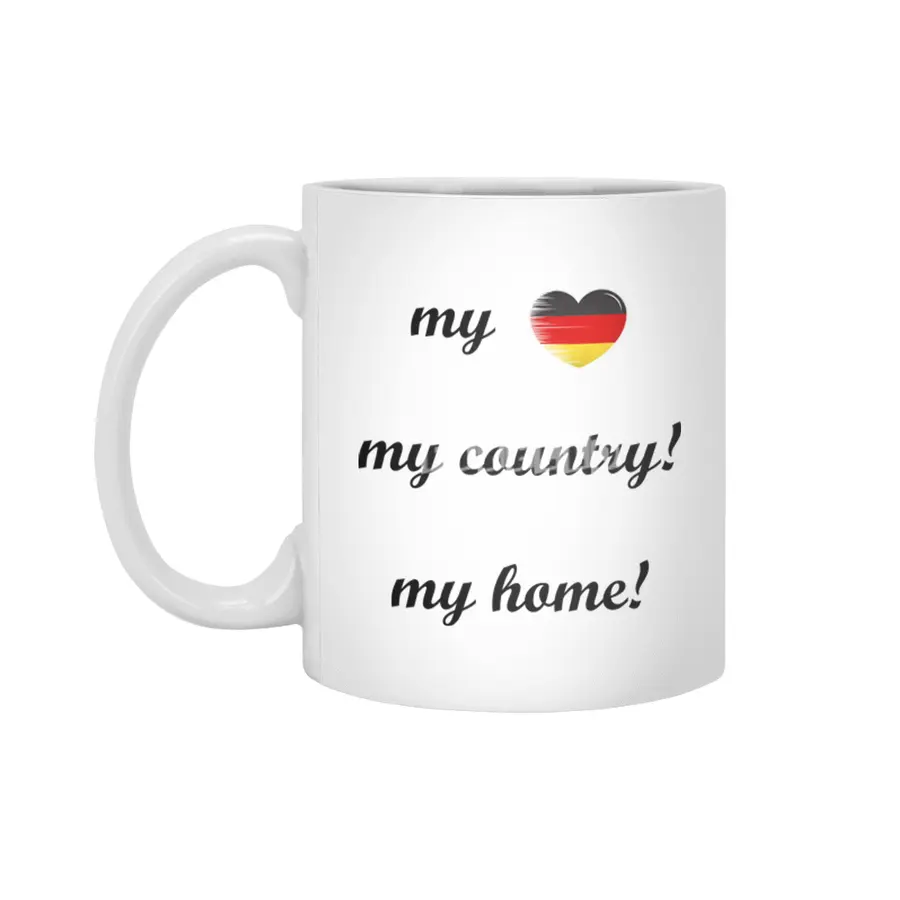 I Love Germany, My Home, My Country Beyaz Kupa