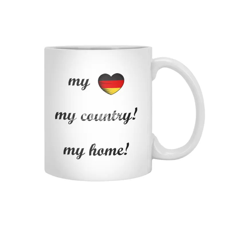 I Love Germany, My Home, My Country Beyaz Kupa