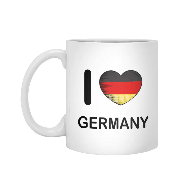 I Love Germany, My Home, My Country Beyaz Kupa