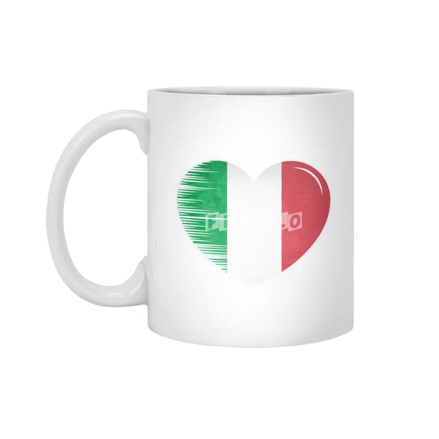 I Love Italy, My Home, My Country Beyaz Kupa